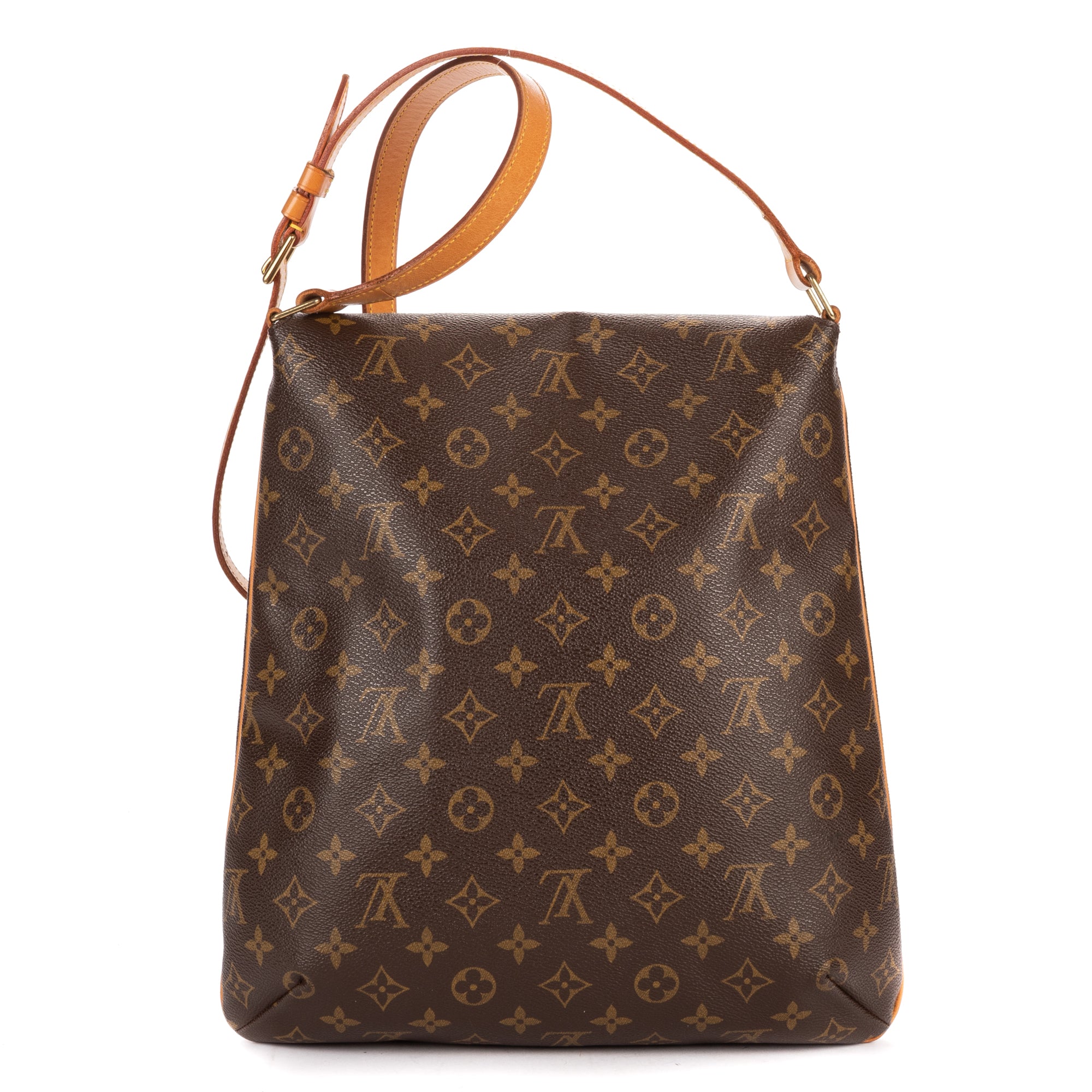 Shoulder Bag Musette Salsa Long Strap GM Brown Monogram Canvas