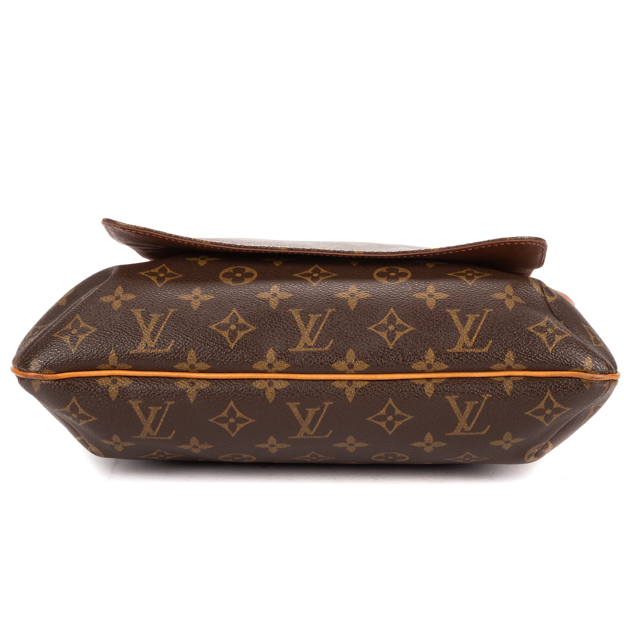 Shoulder Bag Musette Salsa Long Strap GM Brown Monogram Canvas