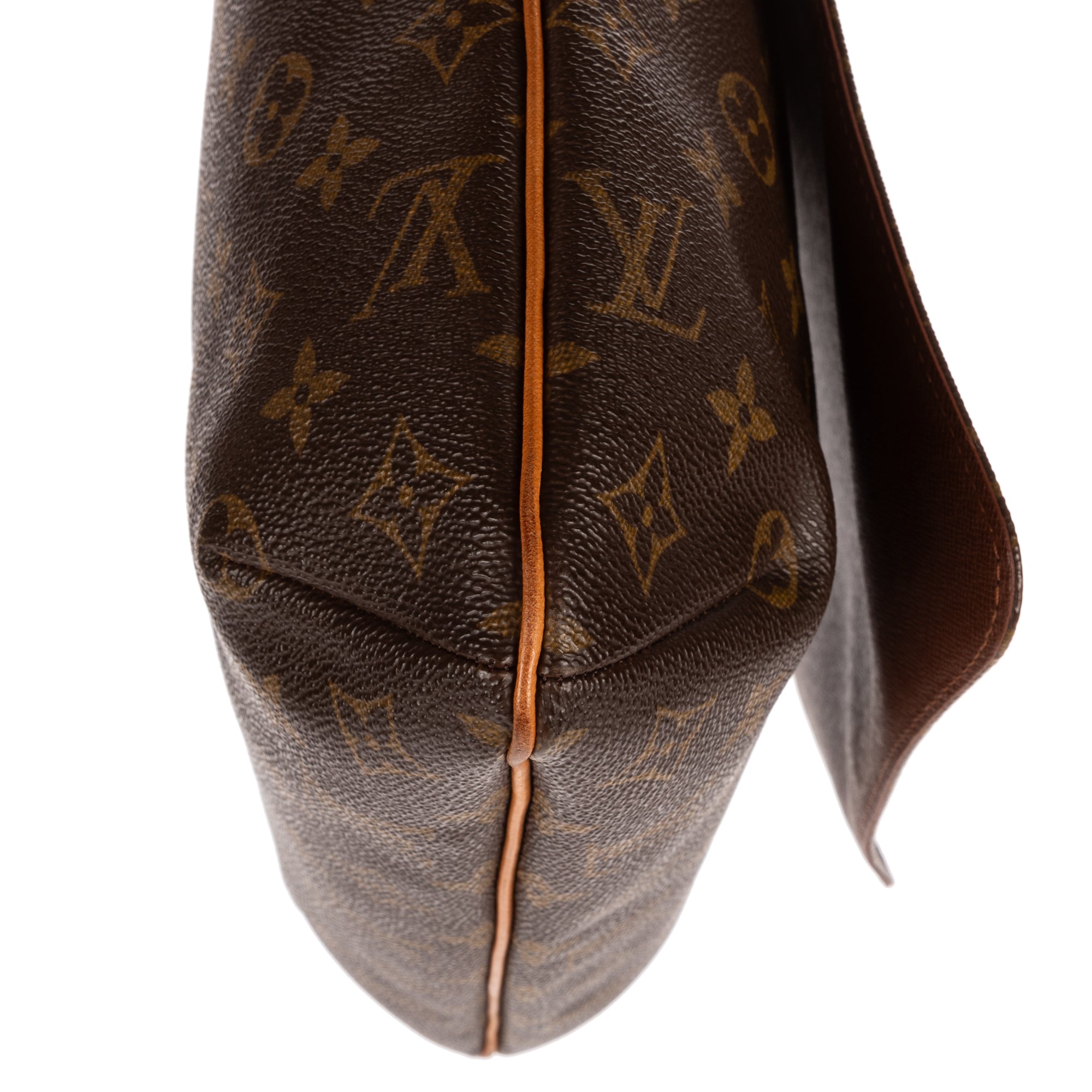 Shoulder Bag Musette Salsa Long Strap GM Brown Monogram Canvas