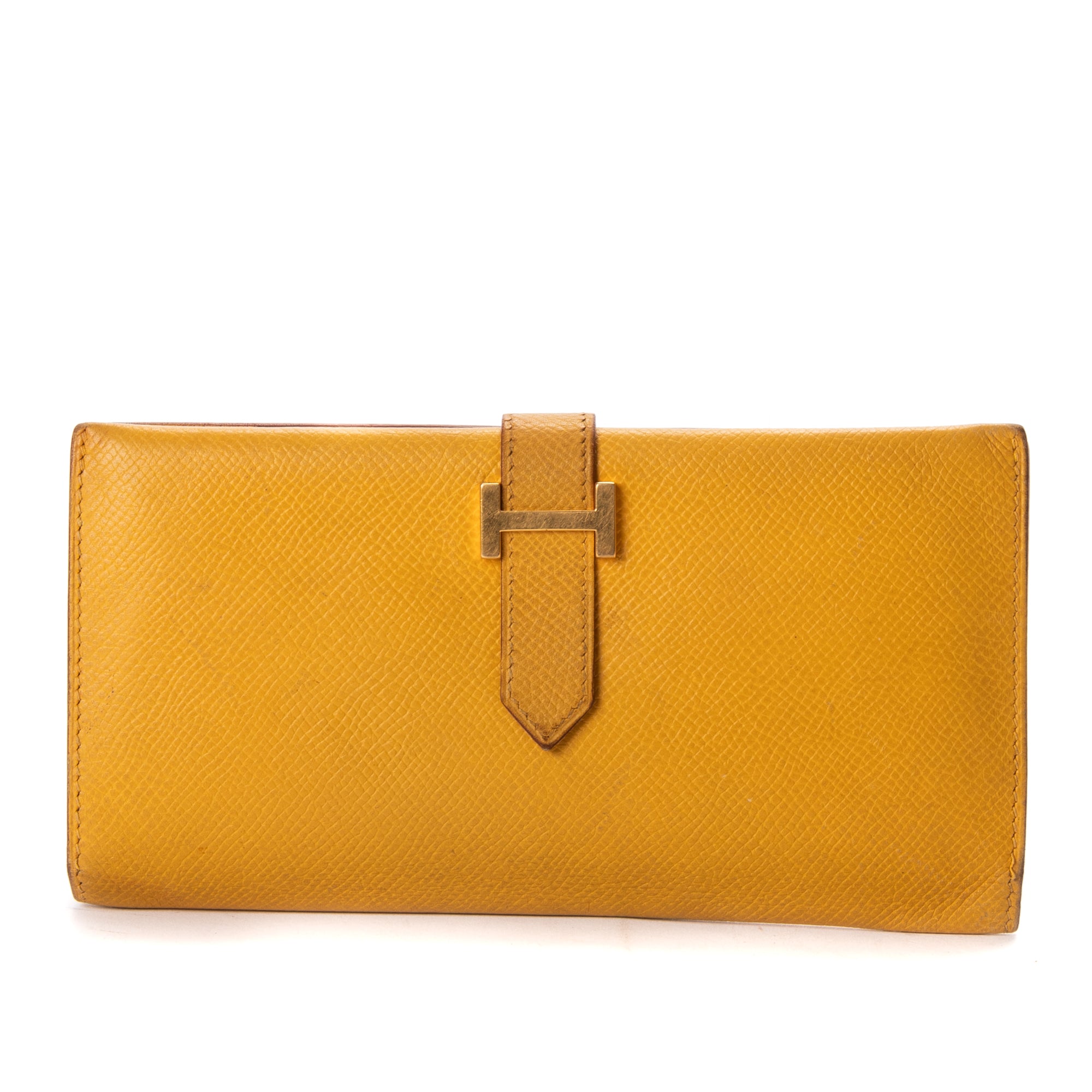 Wallet Bearn Wallet Jaune Ambre Ardennes Leather