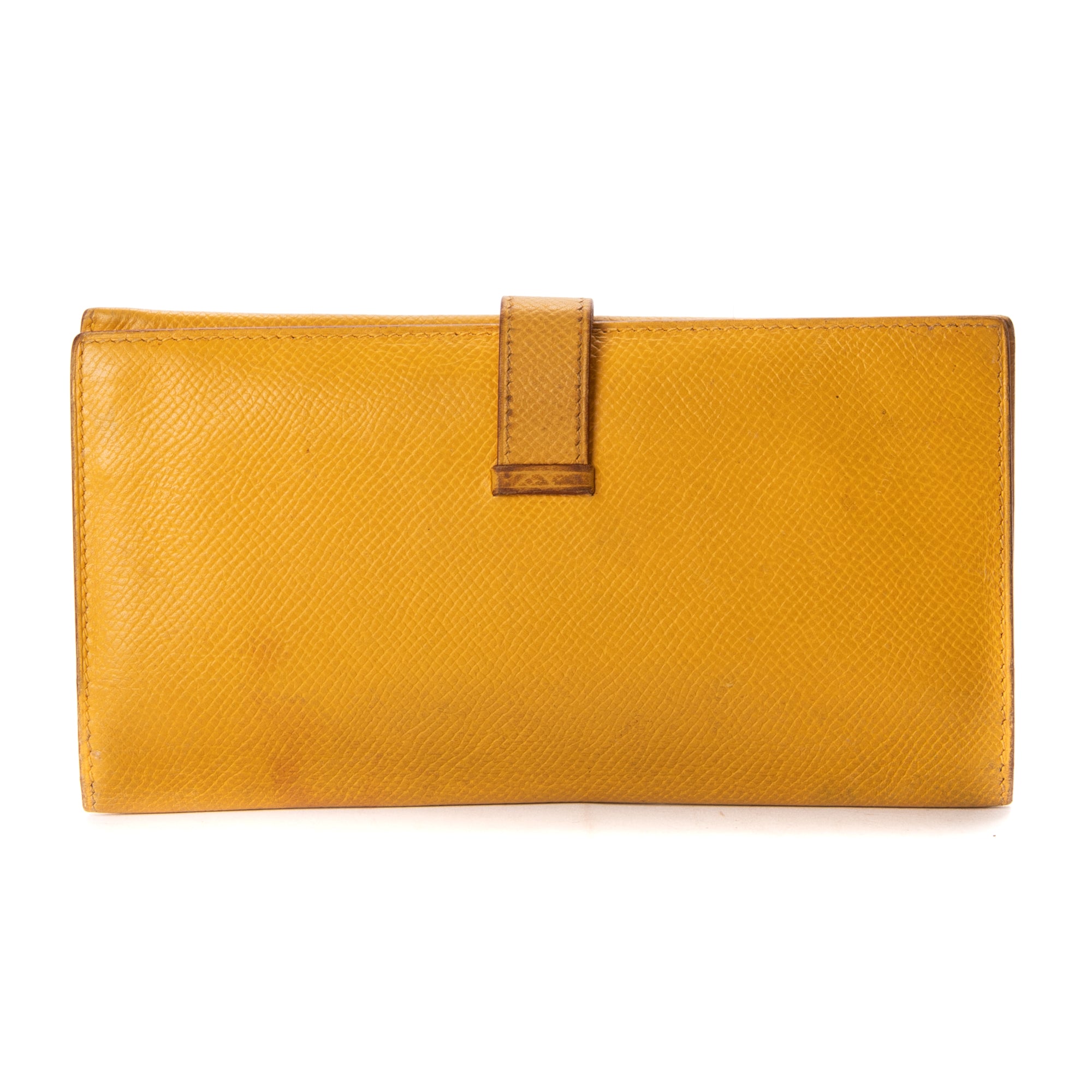 Wallet Bearn Wallet Jaune Ambre Ardennes Leather