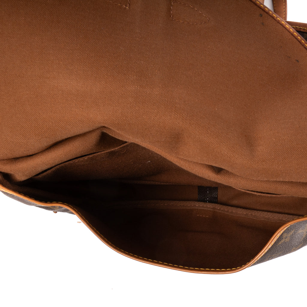 Shoulder Bag Saumur 25 Brown Monogram Canvas