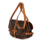 Shoulder Bag Saumur 25 Brown Monogram Canvas