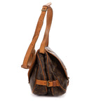 Shoulder Bag Saumur 25 Brown Monogram Canvas