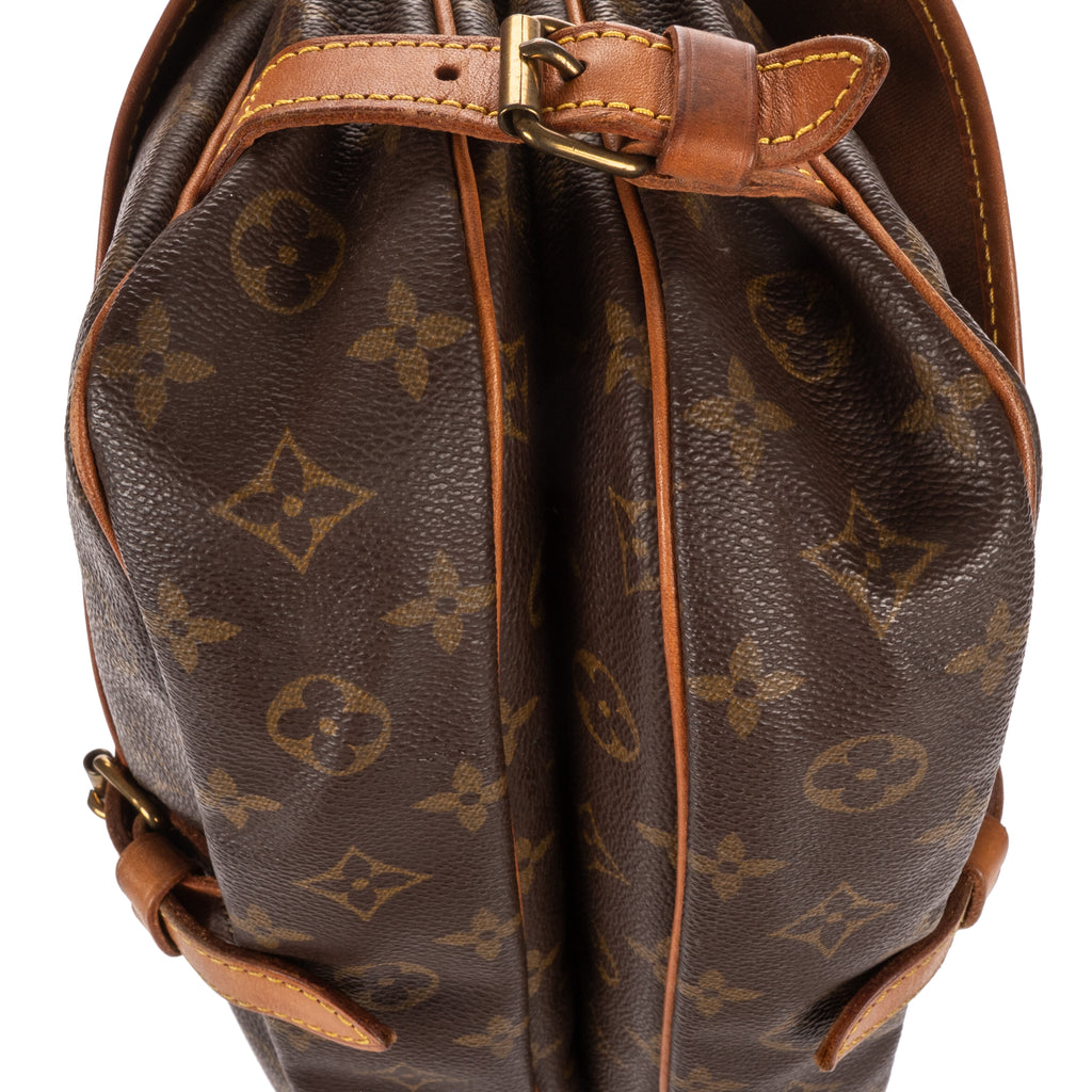 Shoulder Bag Saumur 25 Brown Monogram Canvas
