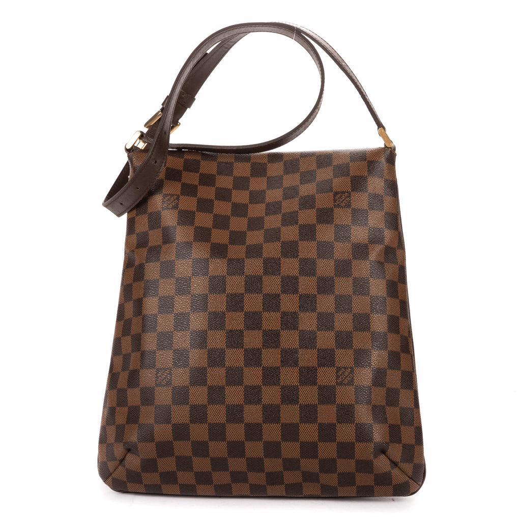 Shoulder Bag Musette Salsa Long Strap GM Dark Brown Damier Ebene