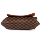 Shoulder Bag Musette Salsa Long Strap GM Dark Brown Damier Ebene
