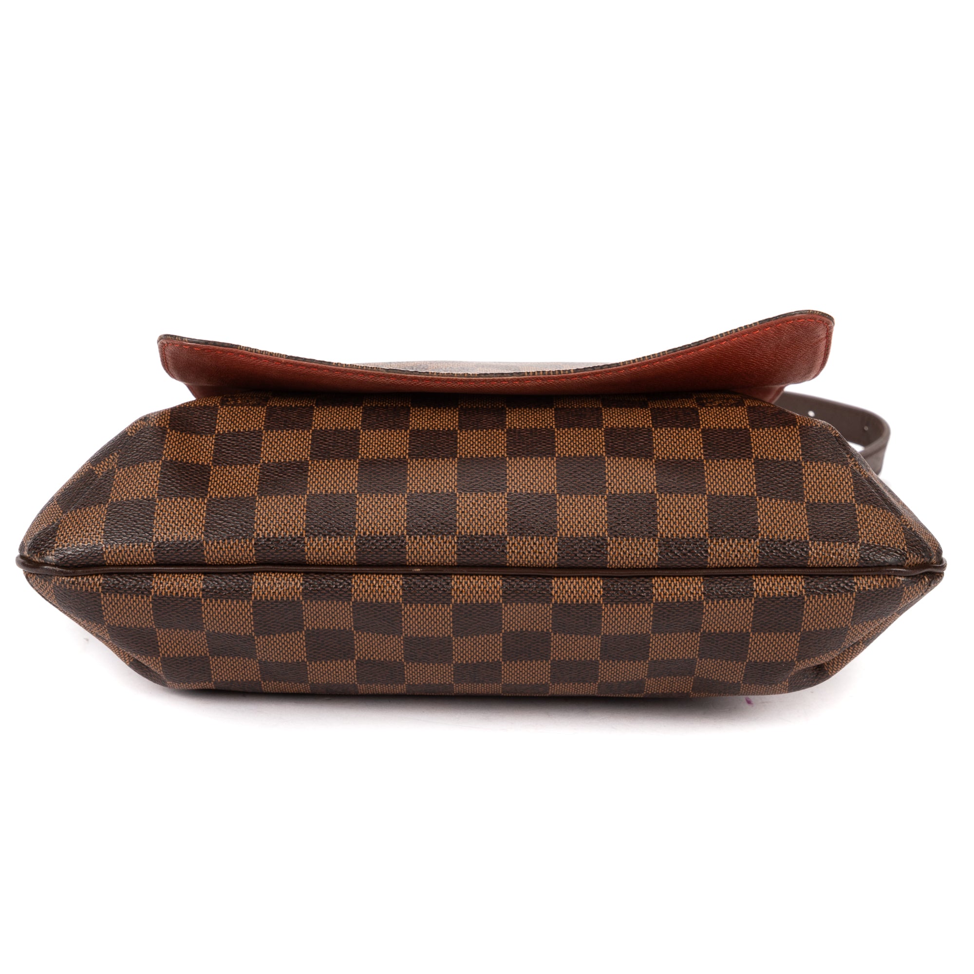 Shoulder Bag Musette Salsa Long Strap GM Dark Brown Damier Ebene