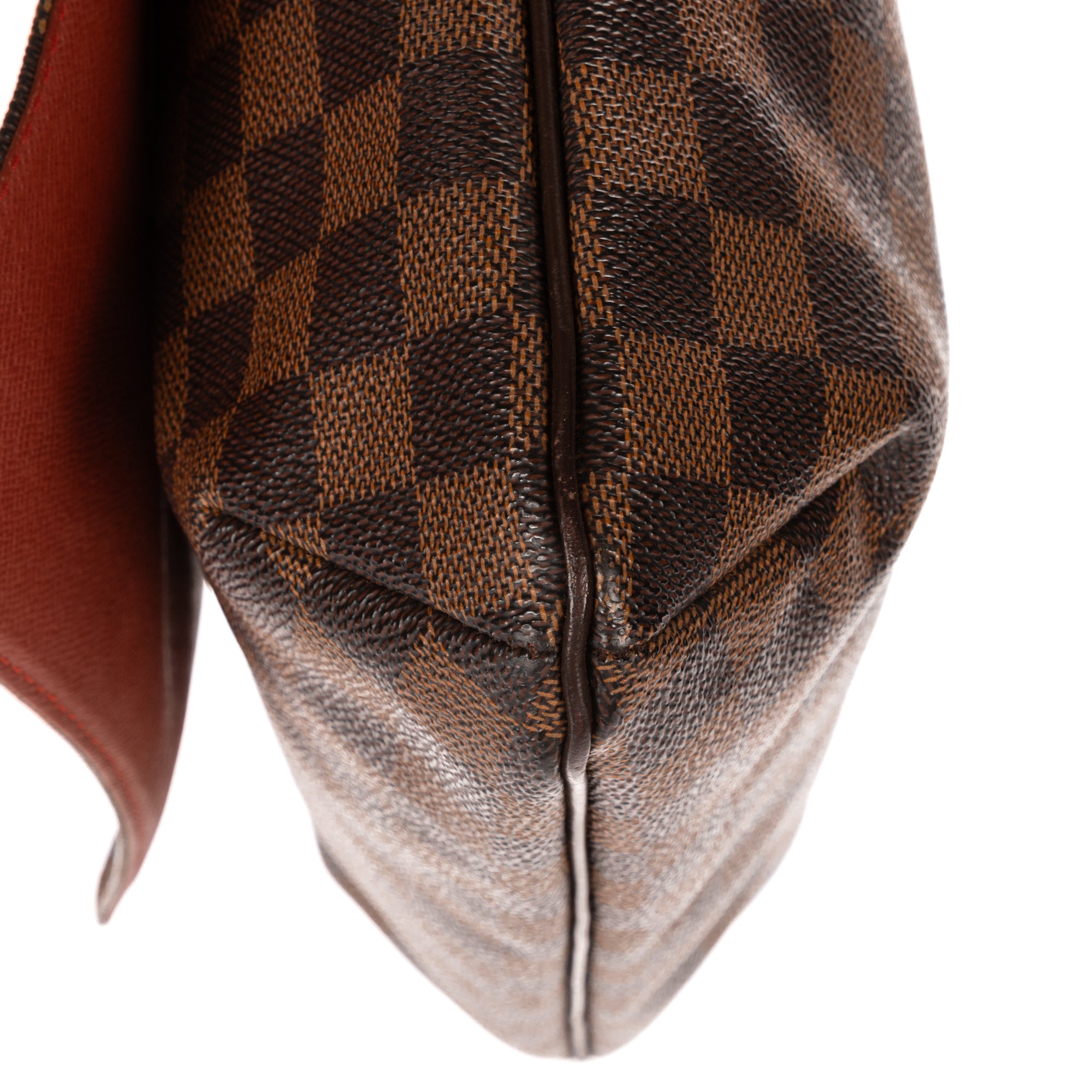 Shoulder Bag Musette Salsa Long Strap GM Dark Brown Damier Ebene
