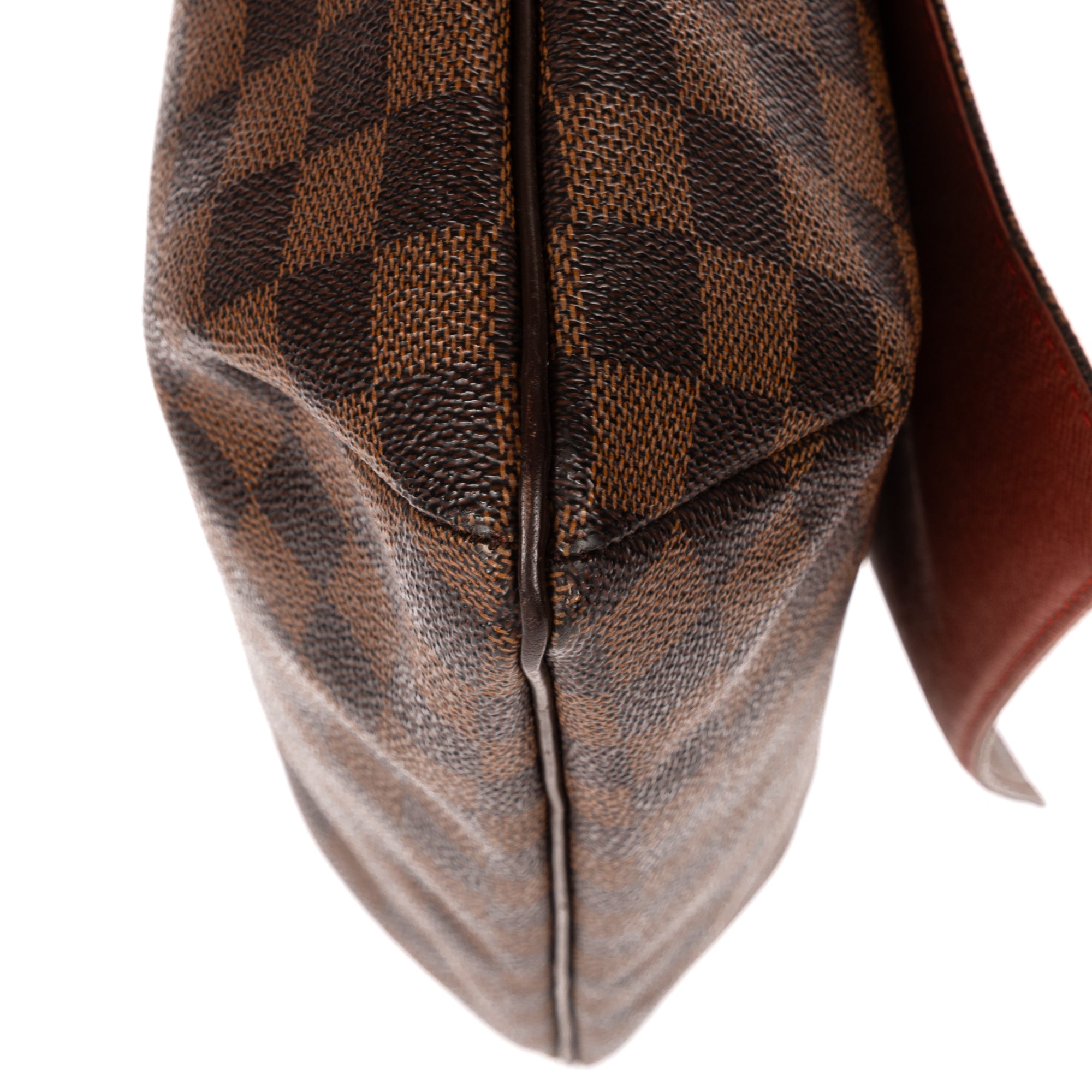 Shoulder Bag Musette Salsa Long Strap GM Dark Brown Damier Ebene