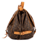 Shoulder Bag Double Strap Saumur Brown Monogram Canvas