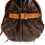Shoulder Bag Double Strap Saumur Brown Monogram Canvas