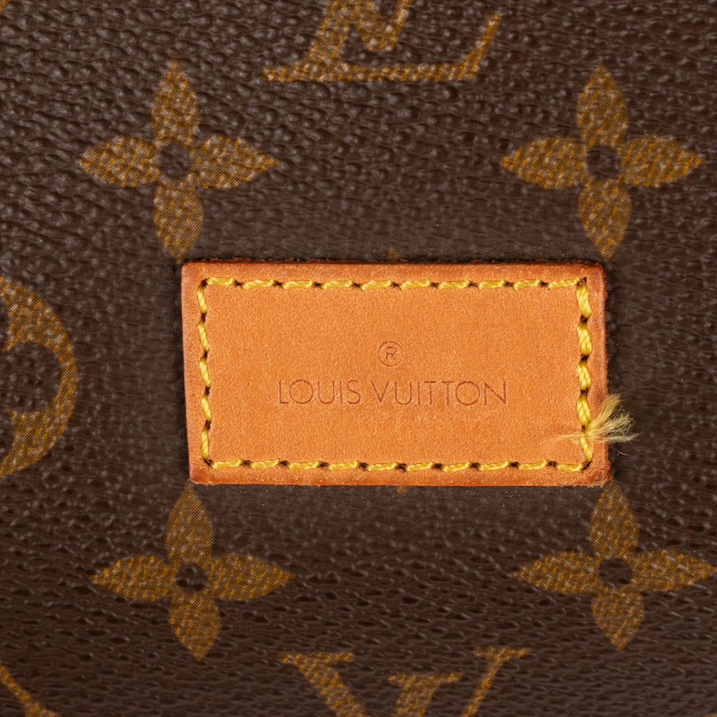Shoulder Bag Double Strap Saumur Brown Monogram Canvas