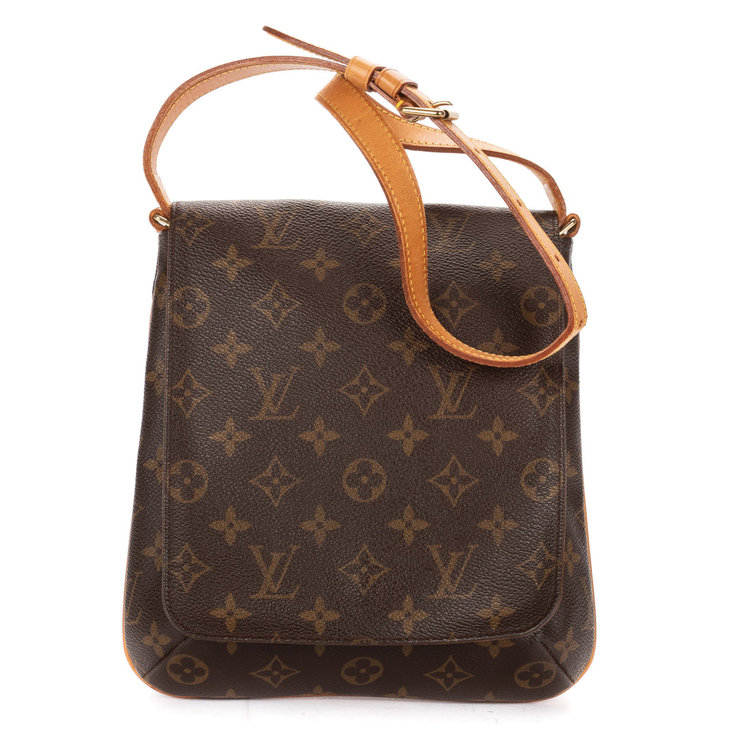 Shoulder Bag Musette Salsa Brown Monogram Canvas