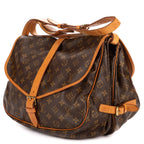 Shoulder Bag Saumur GM Brown Monogram Canvas