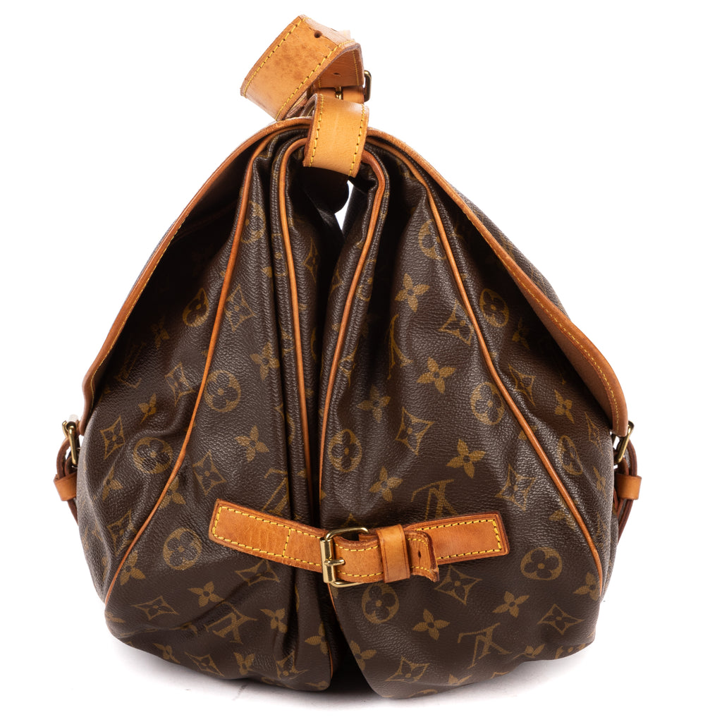 Shoulder Bag Saumur GM Brown Monogram Canvas