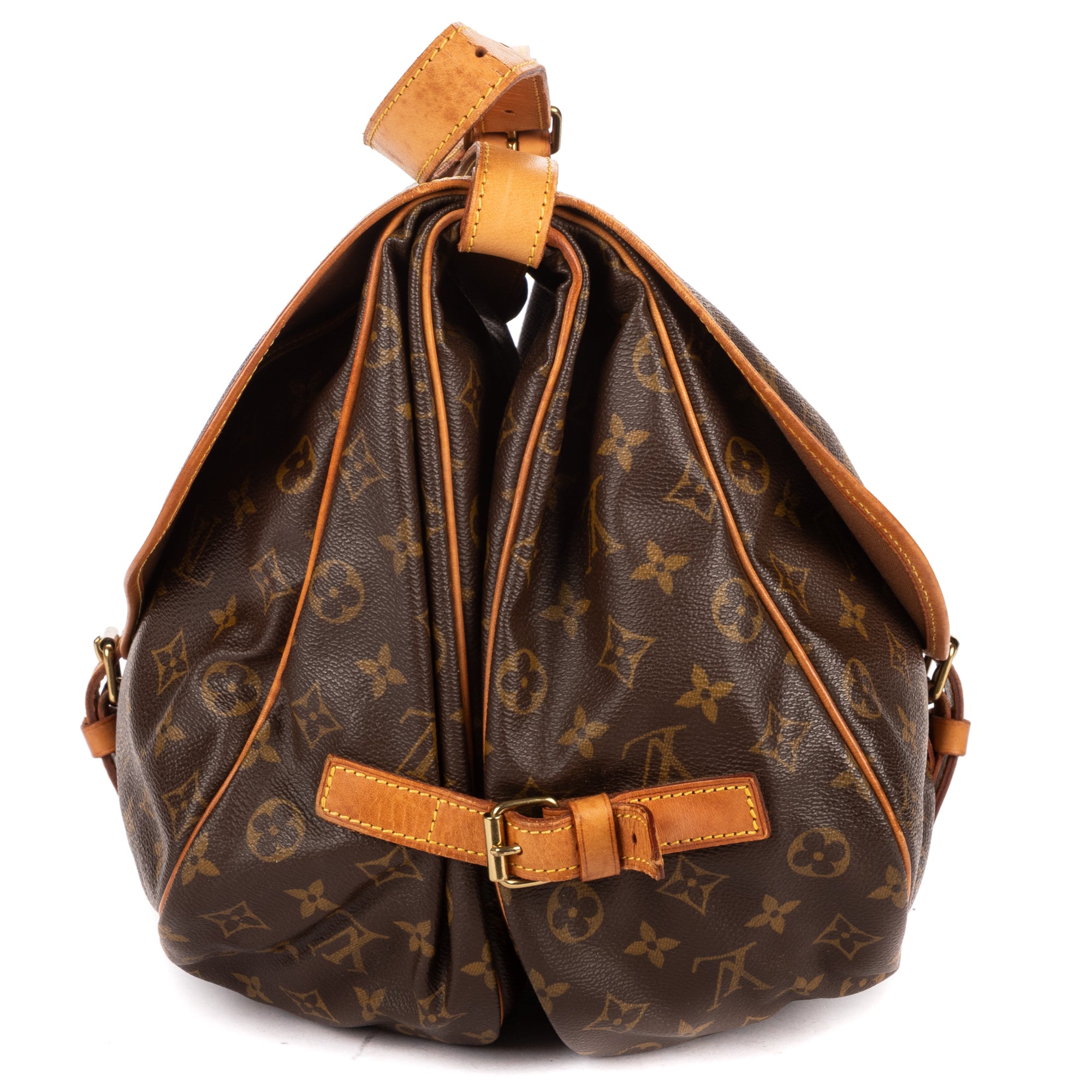 Shoulder Bag Saumur GM Brown Monogram Canvas