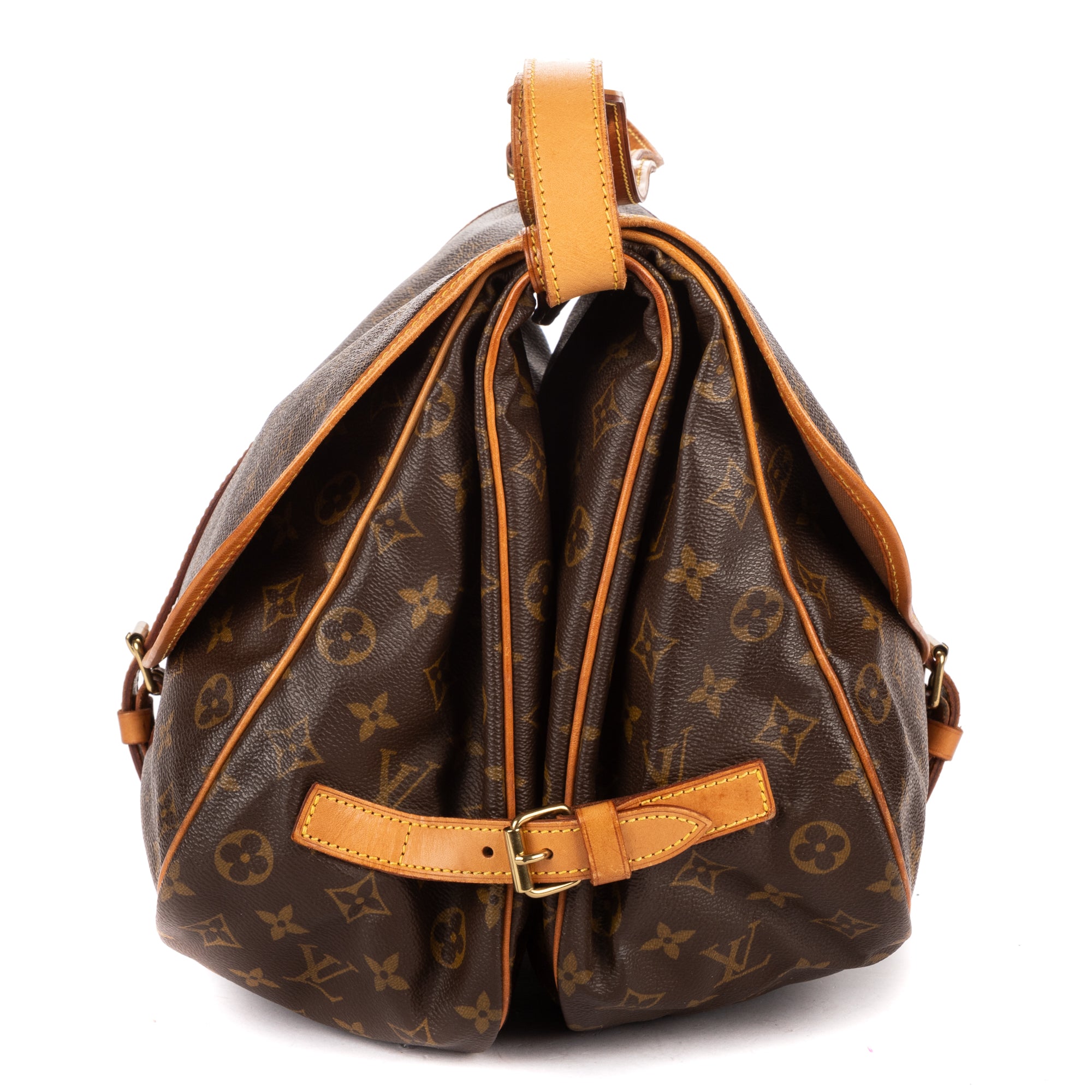 Shoulder Bag Saumur GM Brown Monogram Canvas