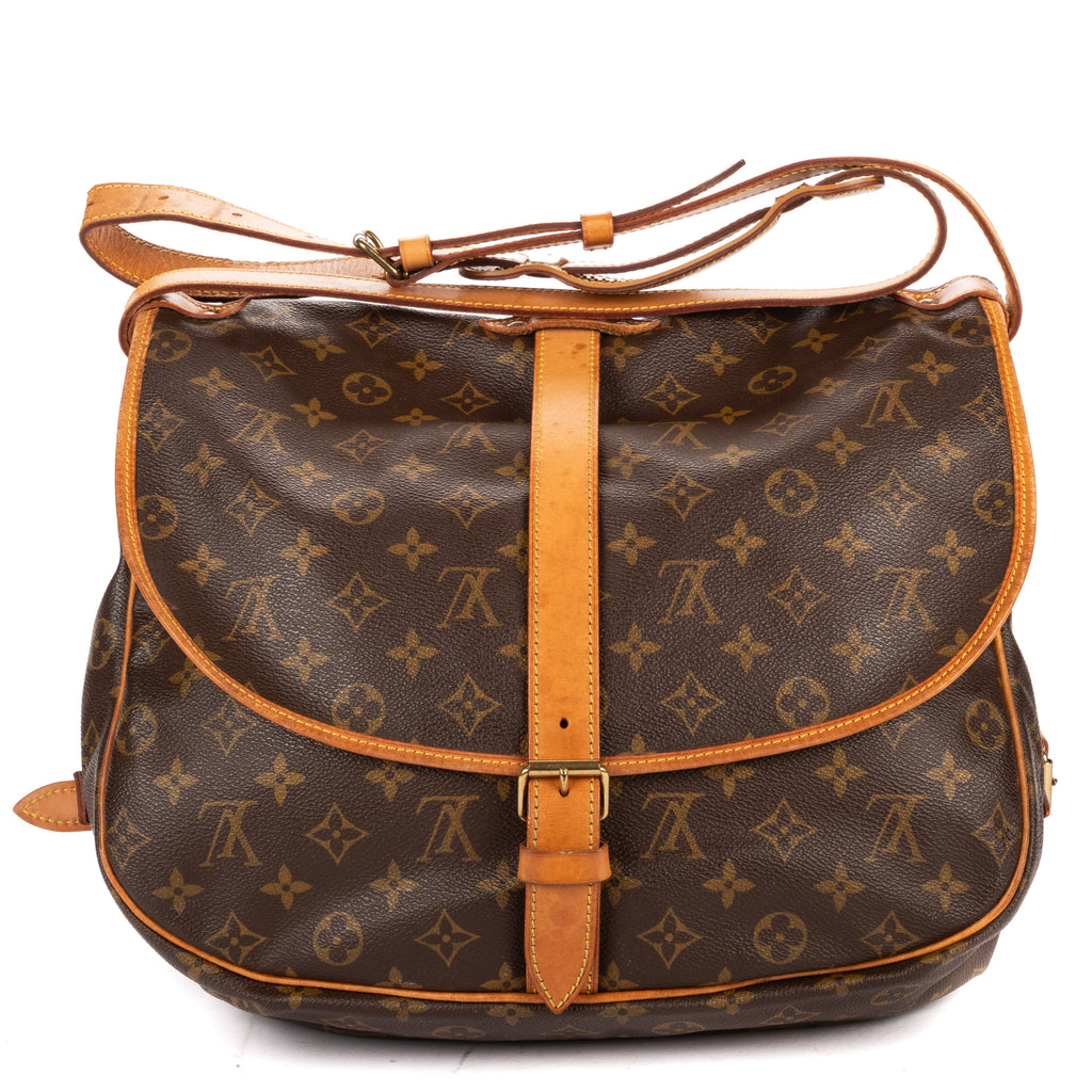 Shoulder Bag Saumur GM Brown Monogram Canvas