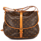 Shoulder Bag Saumur GM Brown Monogram Canvas