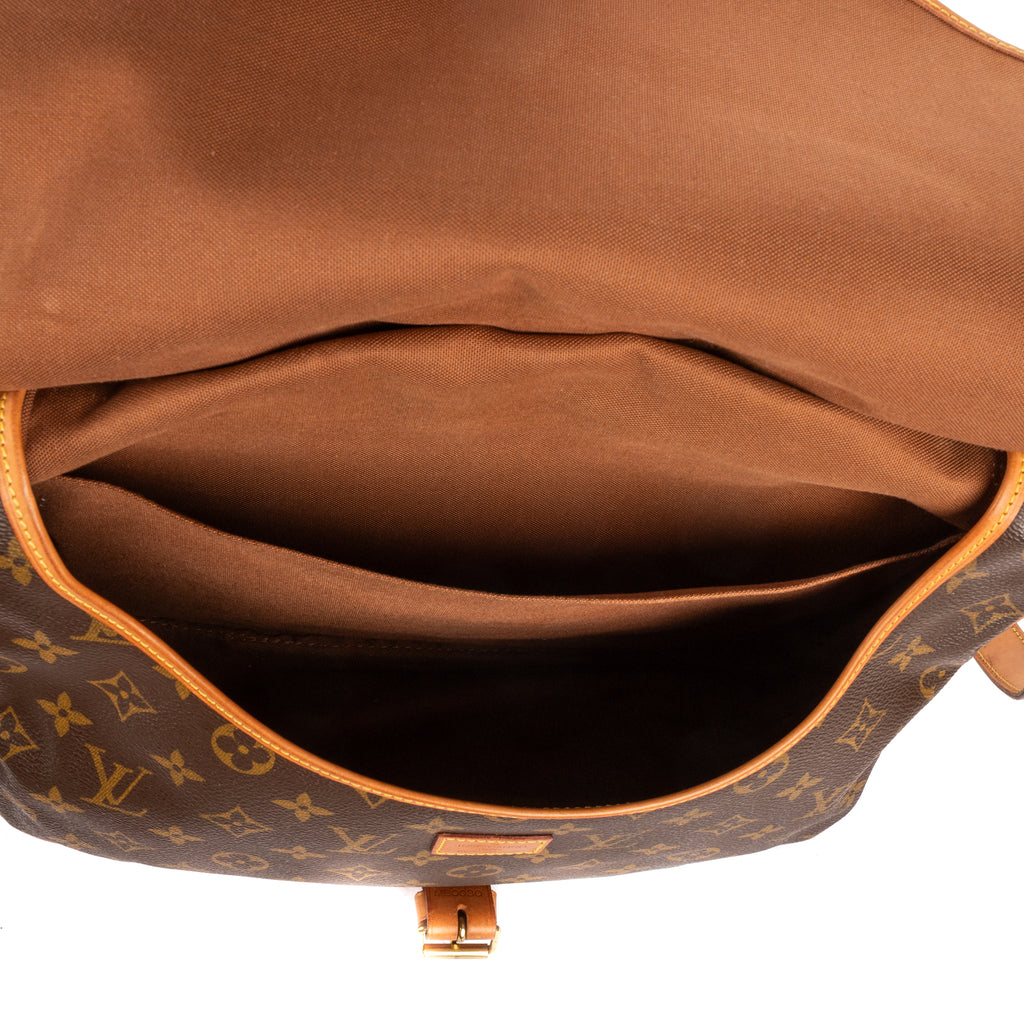 Shoulder Bag Saumur GM Brown Monogram Canvas