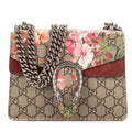 Shoulder Bag Mini Floral Dionysus Chain Crossbody Mini Beige Floral Supreme Coated Canvas