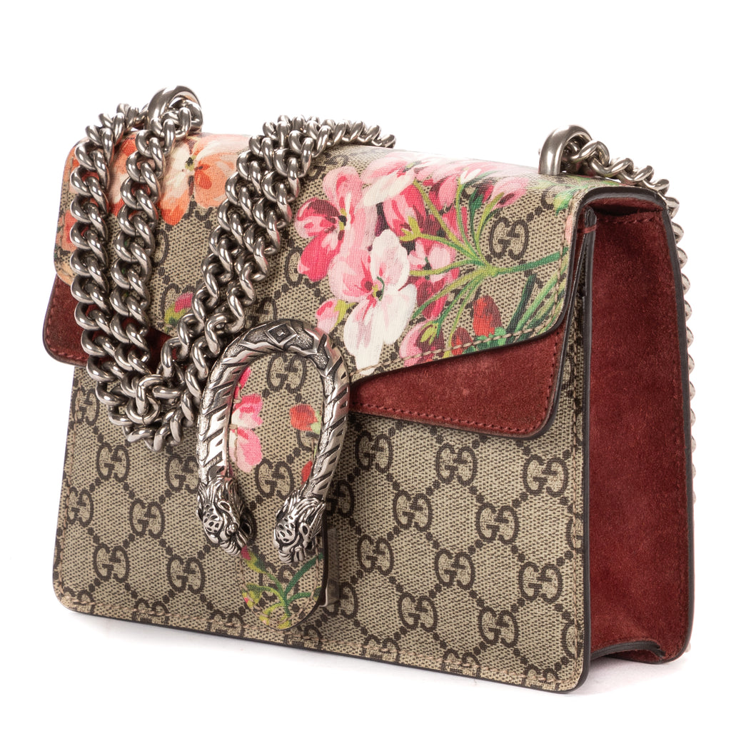 Shoulder Bag Mini Floral Dionysus Chain Crossbody Mini Beige Floral Supreme Coated Canvas