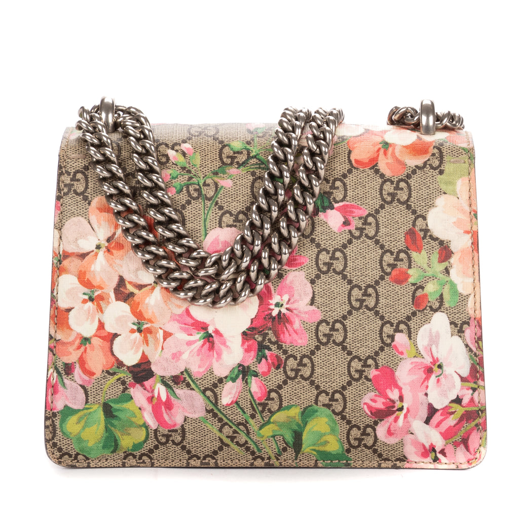 Shoulder Bag Mini Floral Dionysus Chain Crossbody Mini Beige Floral Supreme Coated Canvas