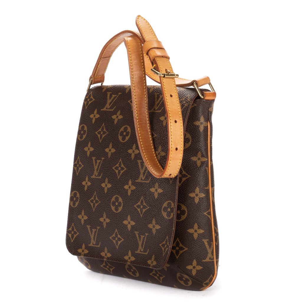 Shoulder Bag Musette Salsa Brown Monogram Canvas