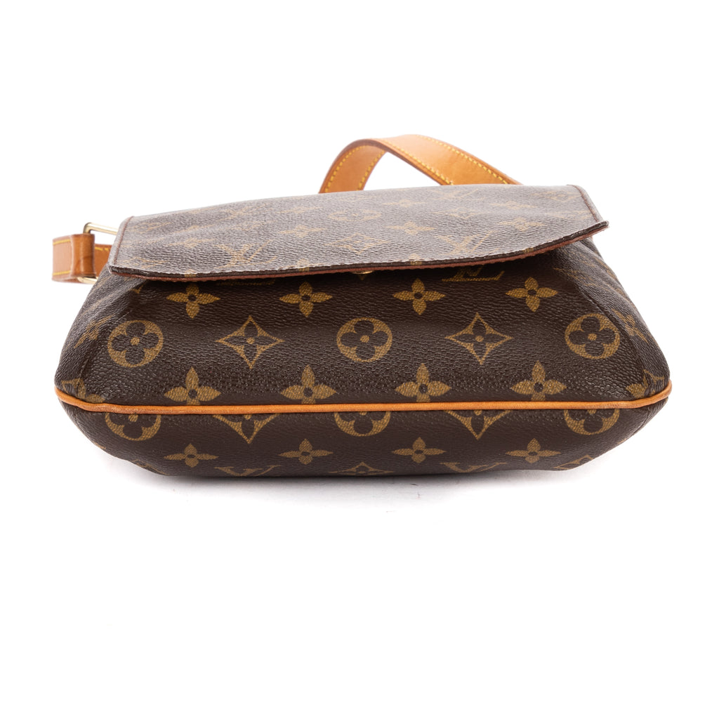 Shoulder Bag Musette Salsa Brown Monogram Canvas