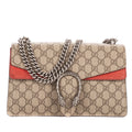 Shoulder Bag Small Dionysus Chain Crossbody Small Beige Supreme Coated Canvas