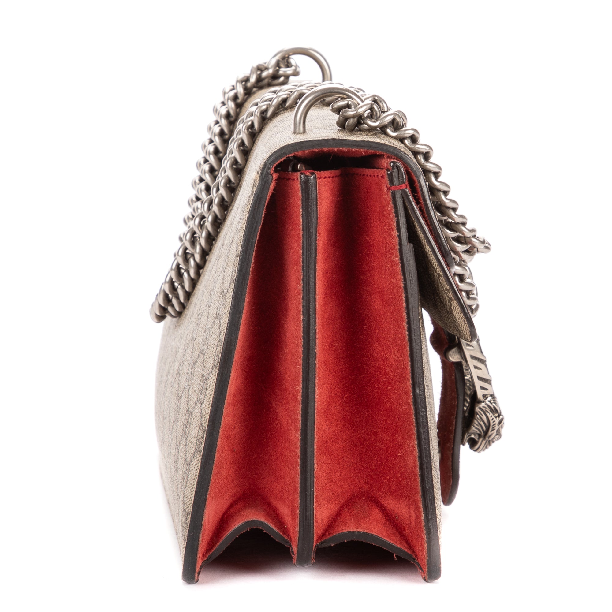 Shoulder Bag Small Dionysus Chain Crossbody Small Beige Supreme Coated Canvas