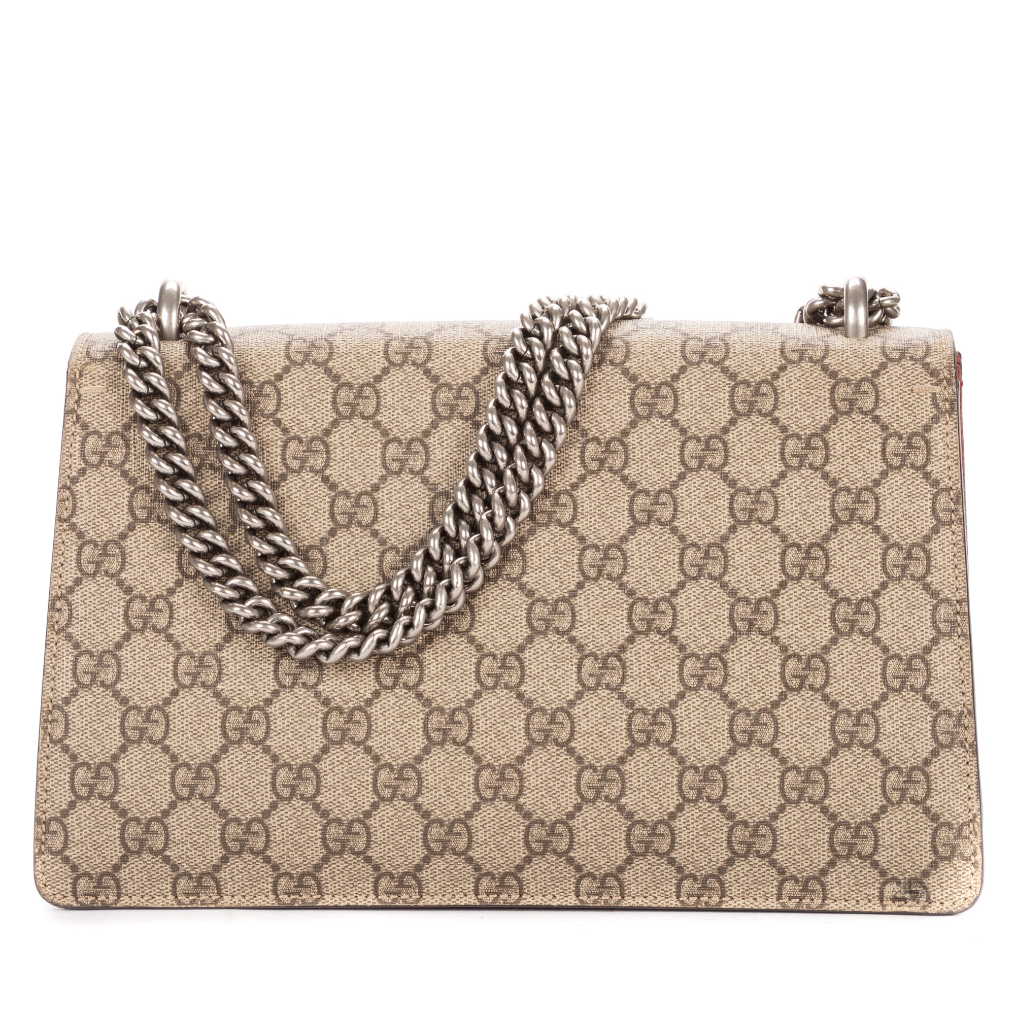 Shoulder Bag Small Dionysus Chain Crossbody Small Beige Supreme Coated Canvas