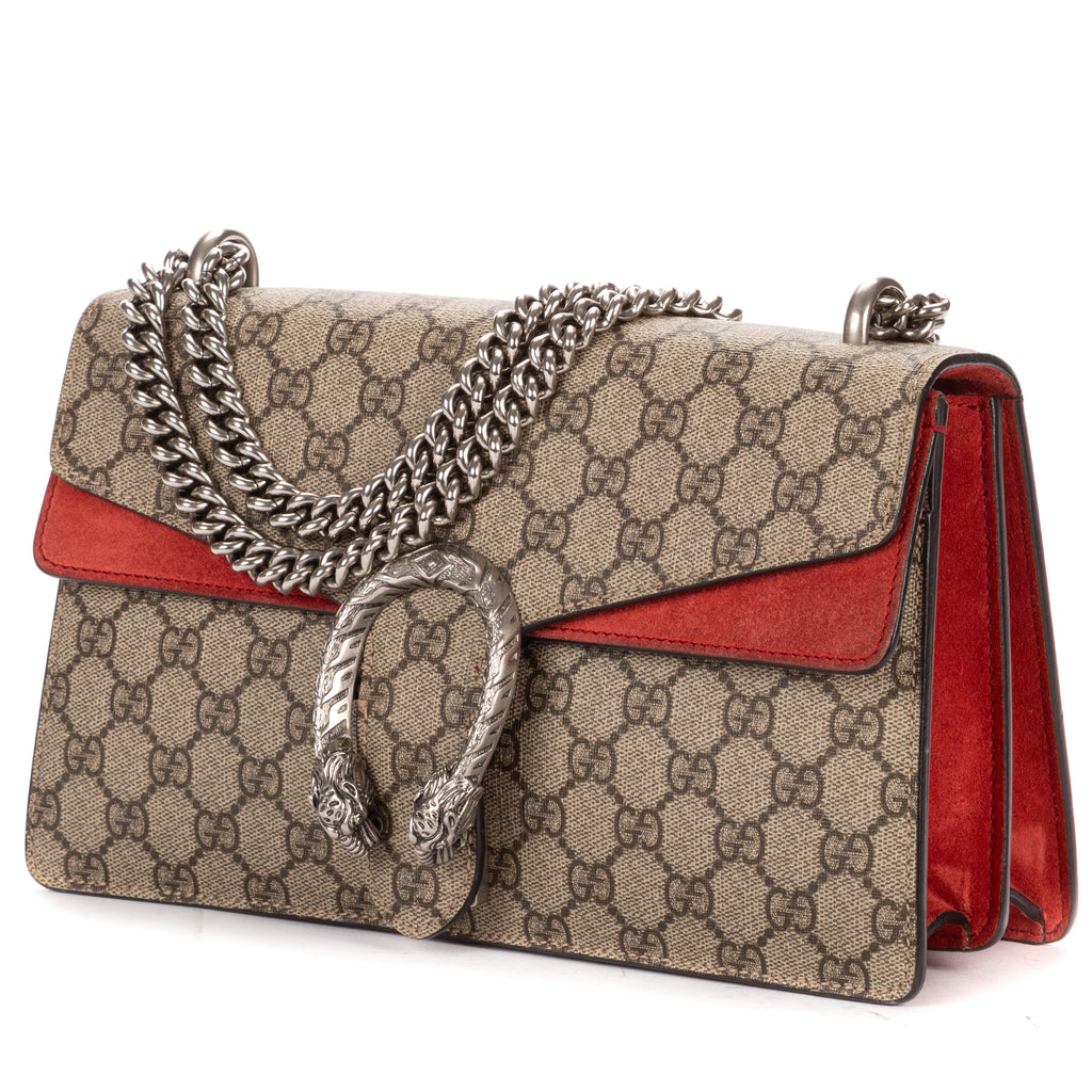 Shoulder Bag Small Dionysus Chain Crossbody Small Beige Supreme Coated Canvas