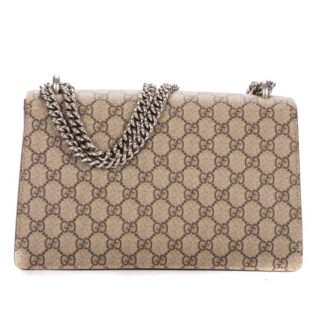 Shoulder Bag Small Dionysus Chain Crossbody Small Beige Supreme Coated Canvas