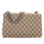 Shoulder Bag Small Dionysus Chain Crossbody Small Beige Supreme Coated Canvas