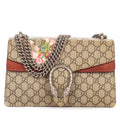 Shoulder Bag Small Floral Dionysus Chain Crossbody Small Beige Floral Supreme Coated Canvas