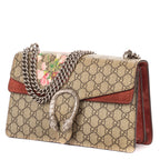 Shoulder Bag Small Floral Dionysus Chain Crossbody Small Beige Floral Supreme Coated Canvas