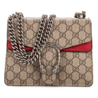 Shoulder Bag Mini Dionysus Chain Crossbody Mini Beige Supreme Coated Canvas