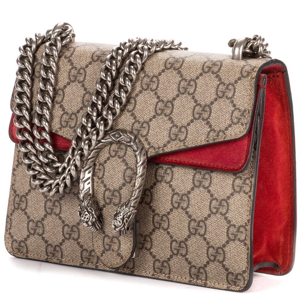 Shoulder Bag Mini Dionysus Chain Crossbody Mini Beige Supreme Coated Canvas