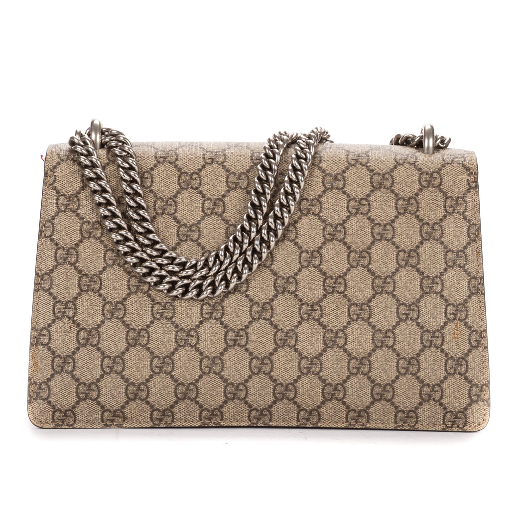 Shoulder Bag Small Dionysus Chain Crossbody Small Beige Supreme Coated Canvas