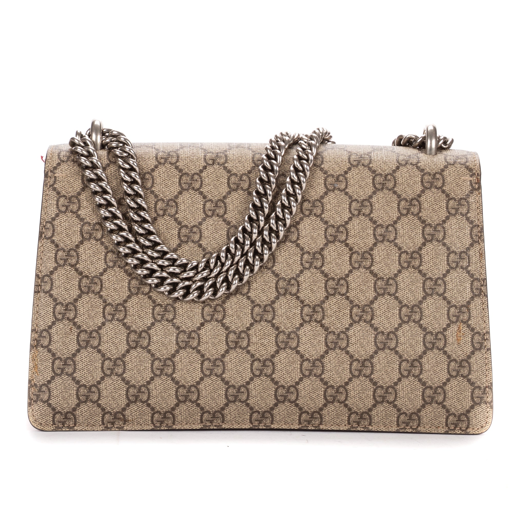Shoulder Bag Small Dionysus Chain Crossbody Small Beige Supreme Coated Canvas