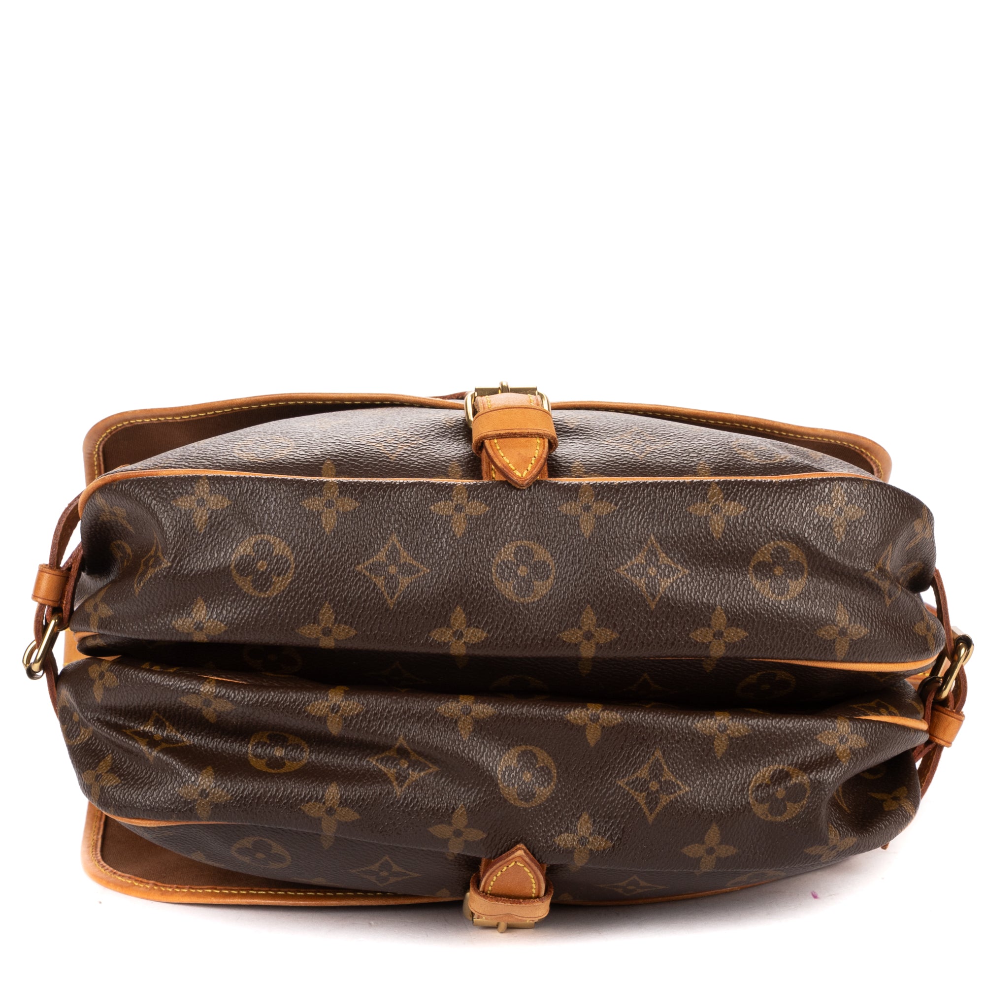 Shoulder Bag Saumur 25 Brown Monogram Canvas