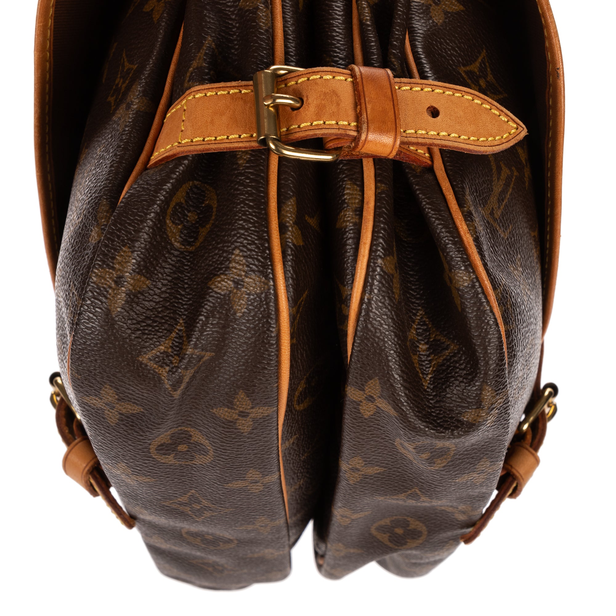 Shoulder Bag Saumur 25 Brown Monogram Canvas