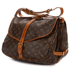Shoulder Bag Saumur GM Brown Monogram Canvas