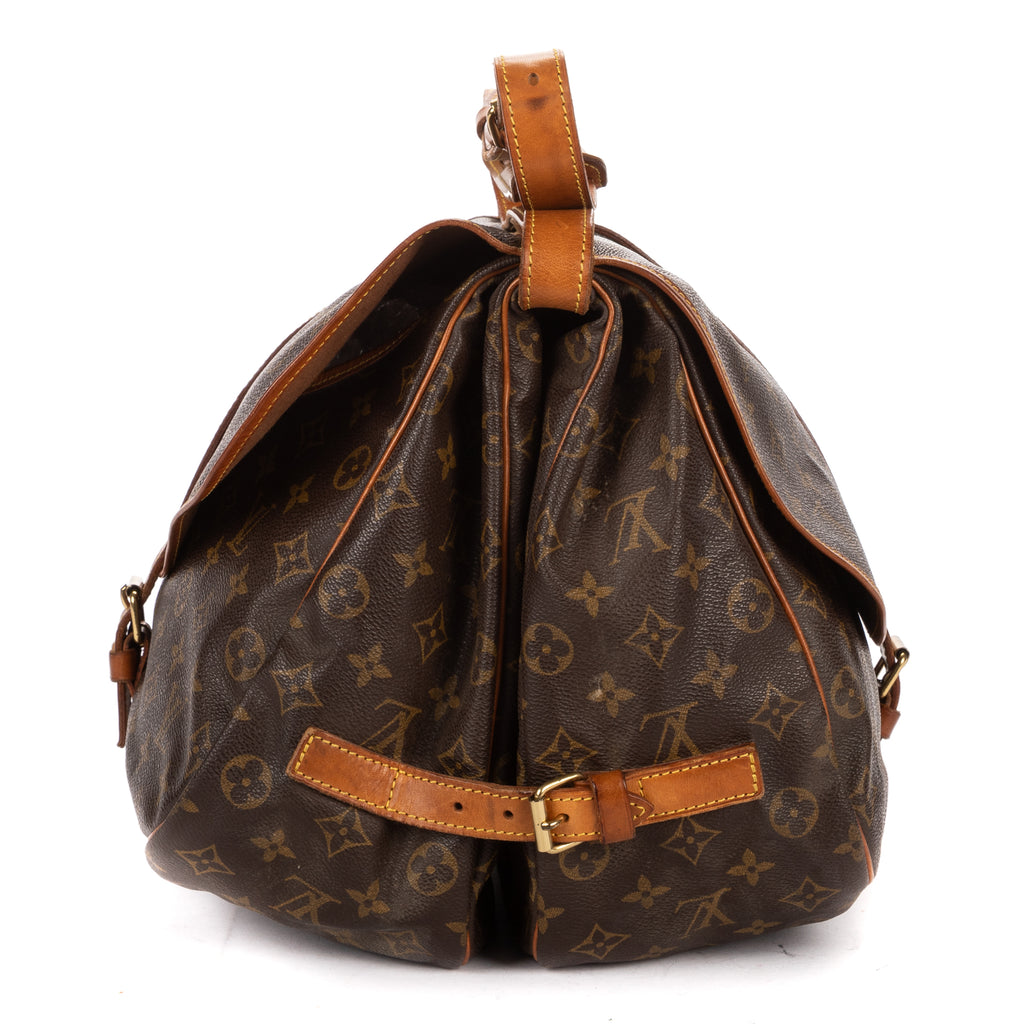 Shoulder Bag Saumur GM Brown Monogram Canvas
