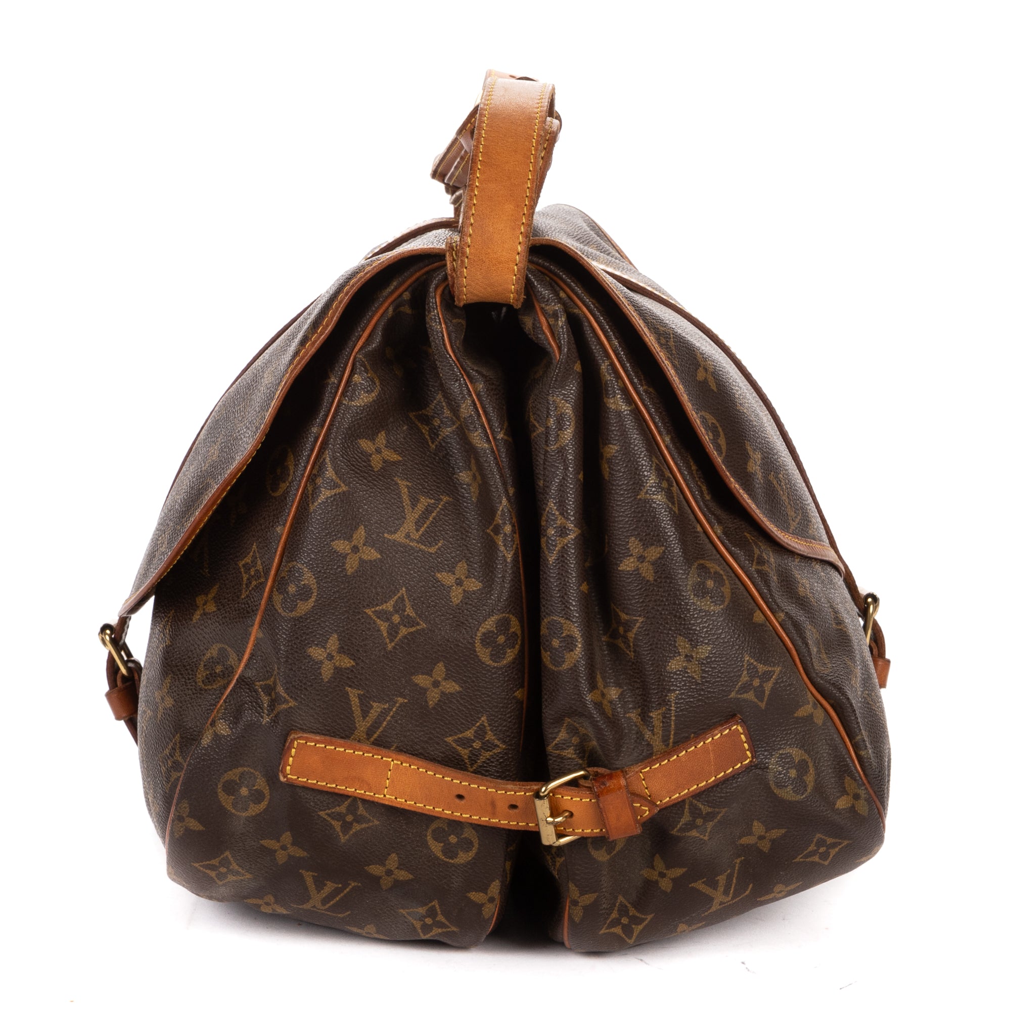 Shoulder Bag Saumur GM Brown Monogram Canvas