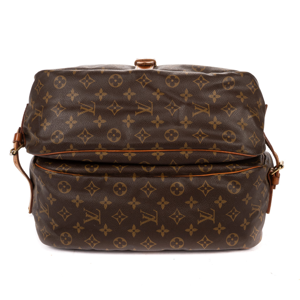 Shoulder Bag Saumur GM Brown Monogram Canvas