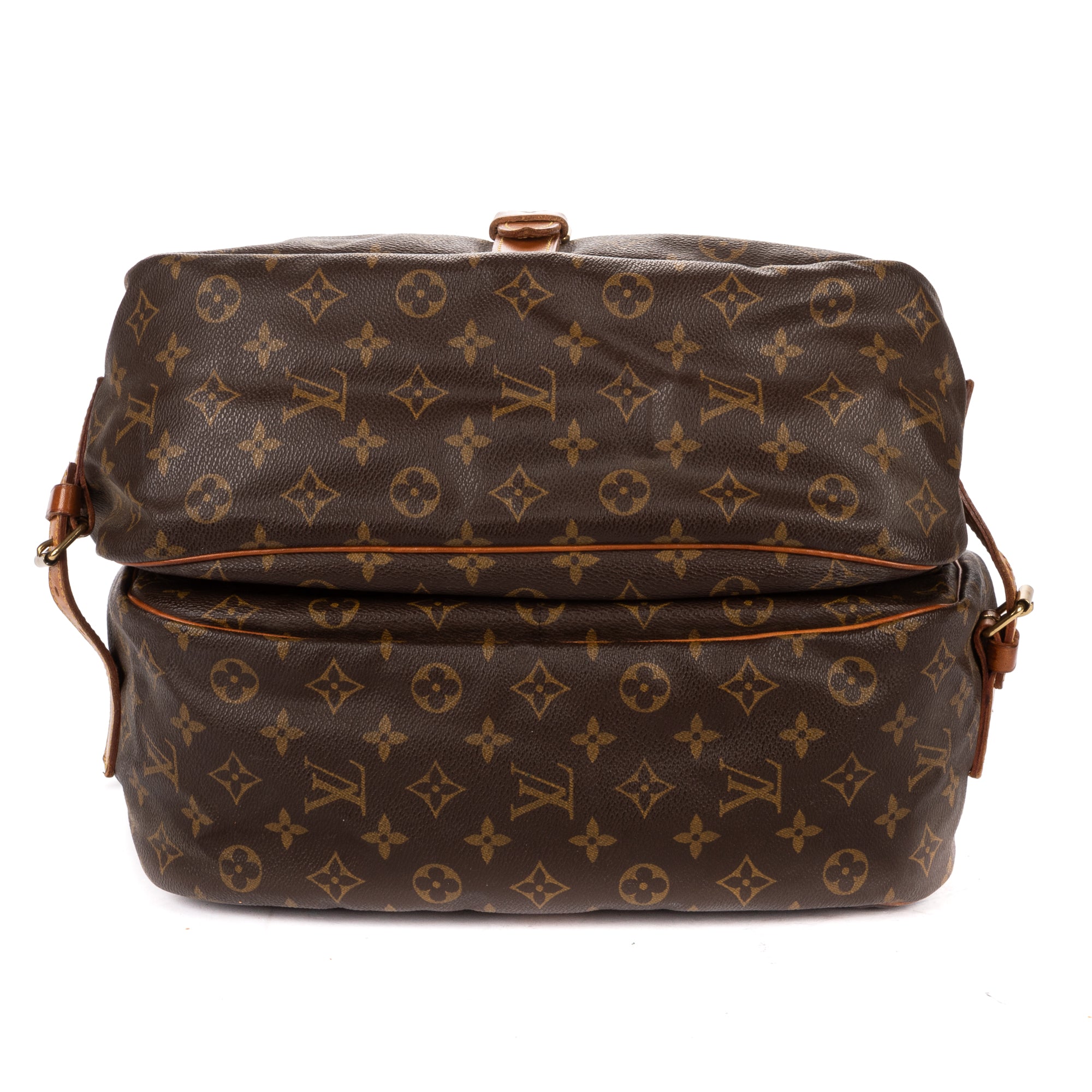 Shoulder Bag Saumur GM Brown Monogram Canvas