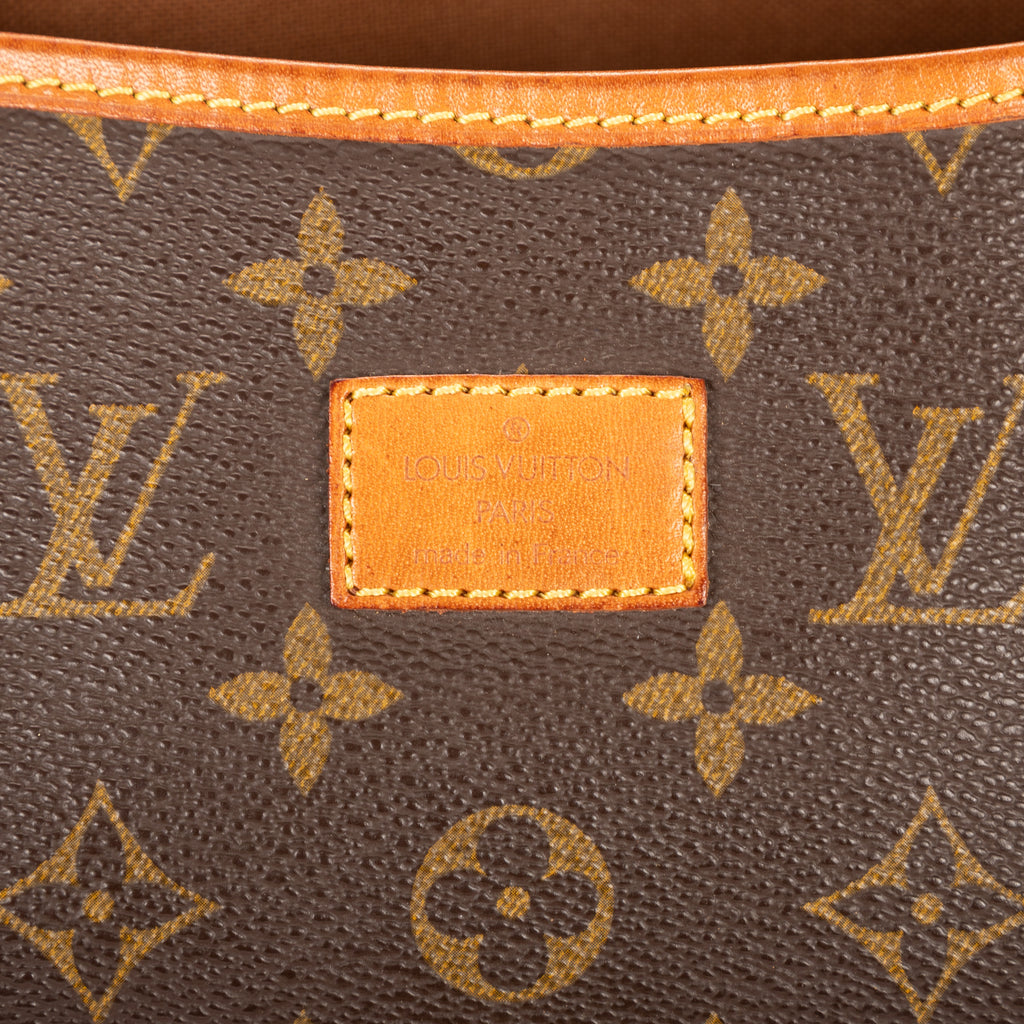 Sac bandoulière Saumur GM en toile Monogram marron